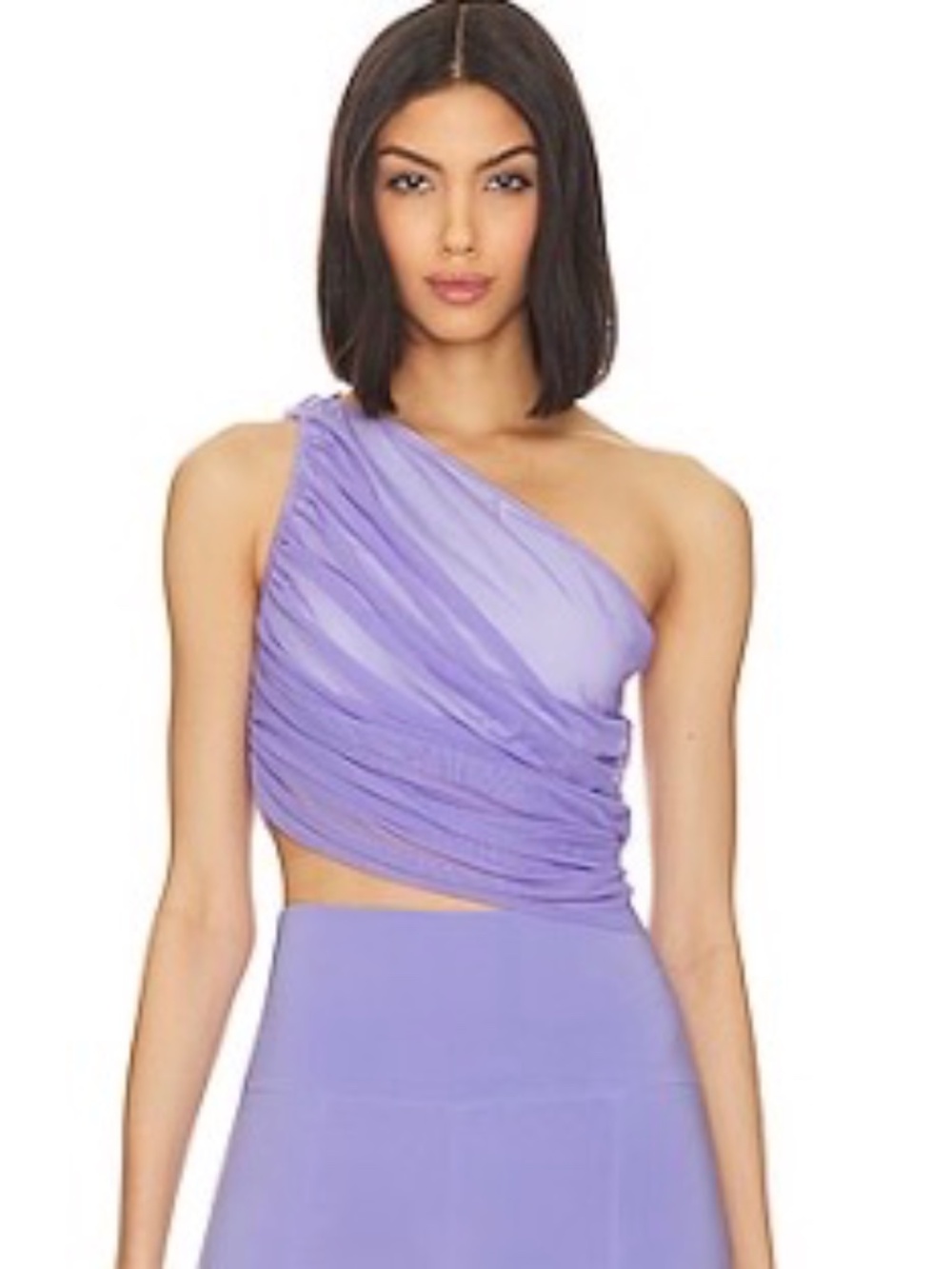 Lilac one shoulder top
